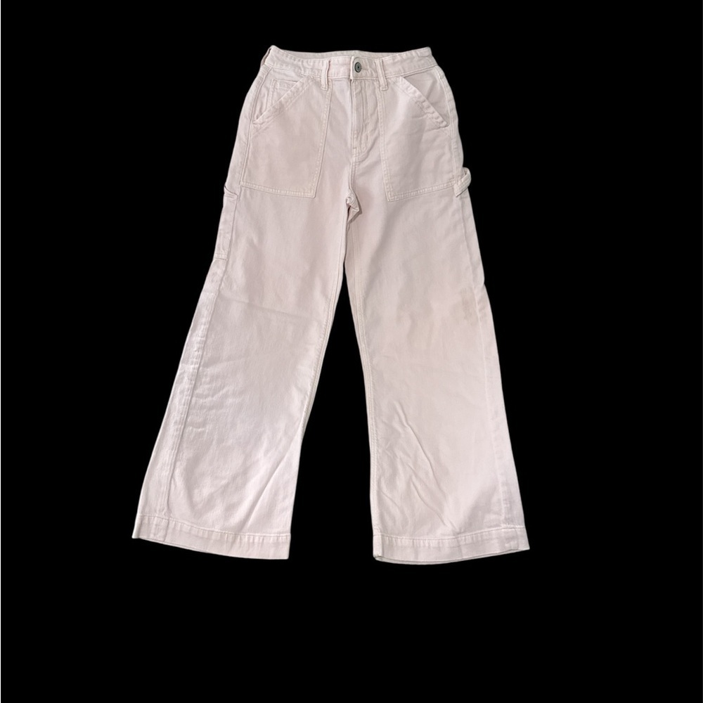 American Eagle Outfitters Blush Wide-Leg Trousers